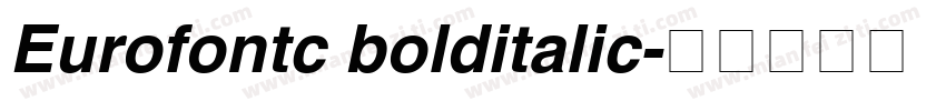 Eurofontc bolditalic字体转换